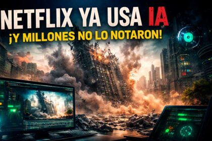 Escena de edificio colapsando generada con inteligencia artificial en serie de Netflix El Eternauta