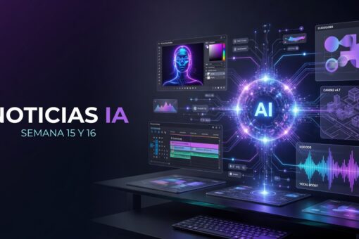 Noticias de IA generativa semanas 15 y 16 de 2026 con HappyHorse, Firefly y Canva AI integrando herramientas creativas