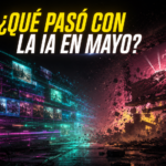 Header de resumen de IA generativa audiovisual abril-mayo 2026 con el cierre de Sora, Gemini Omni y Hollywood en tensión